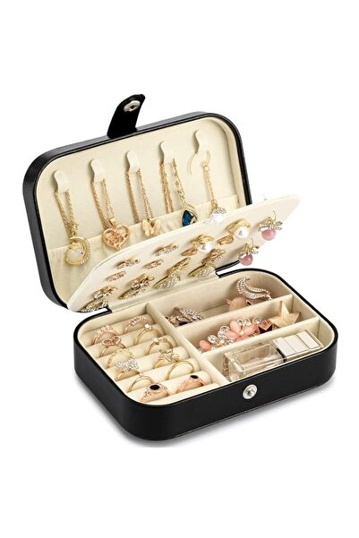 Generic Brand Travel Jewelry Box, PU leather Small Jewelry Organizer For Fema...