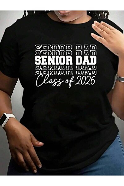 kai22 Dad Class Of Senior Graduation 2026 Father Back To School Black Graphic...