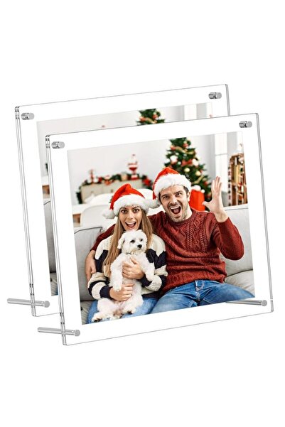 Generic Brand Acrylic Picture Frames, 2 Pcs Clear Desk Picture Frames, 21x29....