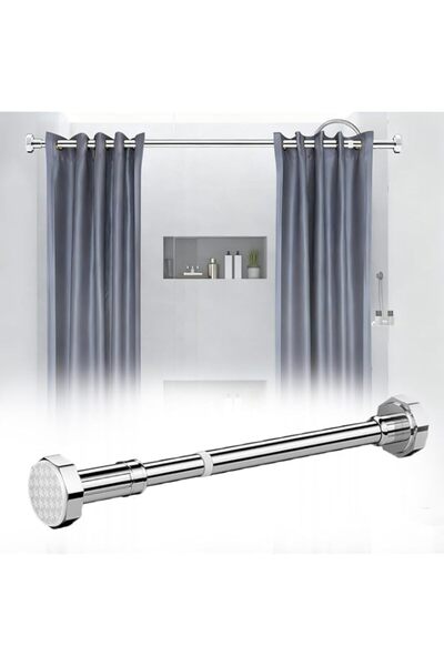 Generic No-Drill Retractable Shower Curtain Rod, 130-230cm Adjustable Curtain...