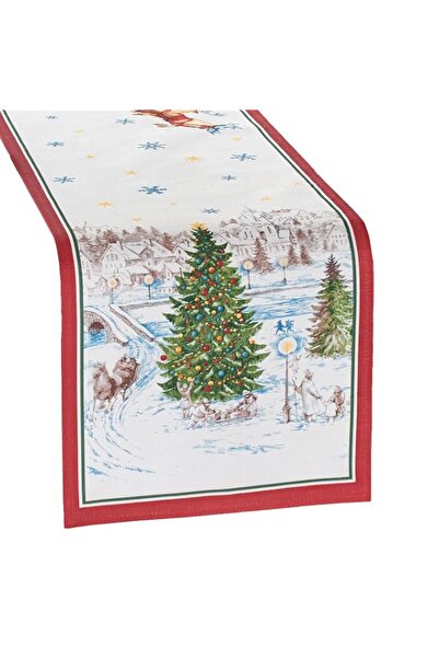 Generic Elrene Home Fashions Santa’s Snowy Sleighride Holiday Fabric Table/Co...