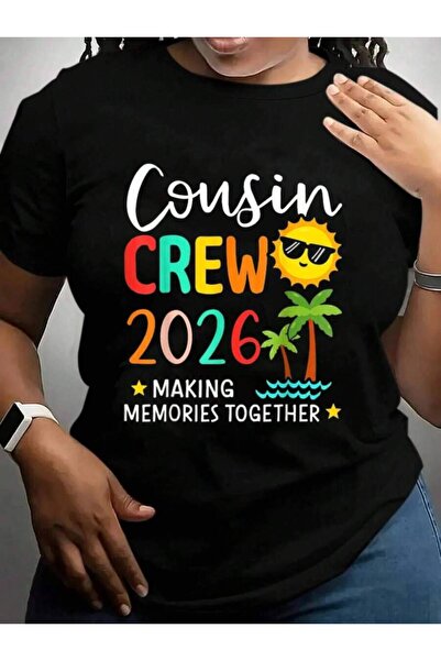23ERVA تي شيرت Cousin Crew 2026 لصنع الذكريات في الصيف، رحلة عائلية على متن ا...