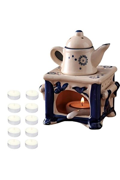 Generic Brand Ceramic Essential Oil Burner Diffuser with Spoon 10 Candles Ret...