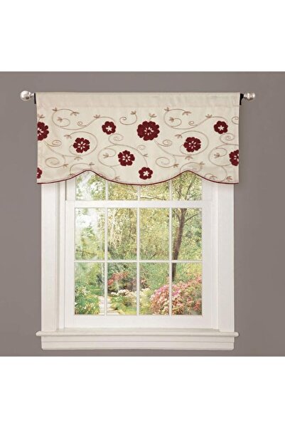 Generic Lush Decor Valance Royal Embrace Floral Window Kitchen Curtain (Singl...