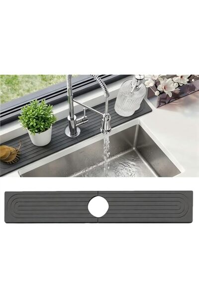 Generic Faucet Mat for Kitchen Sink, Diatomite Fast Drying Stone Sink Tray, S...