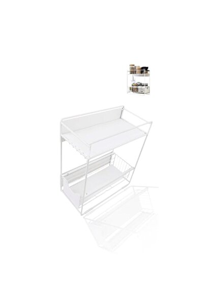 Generic Magnetic Refrigerator Spice Rack - 2-Layer Kitchen Storage Shelf, Inc...
