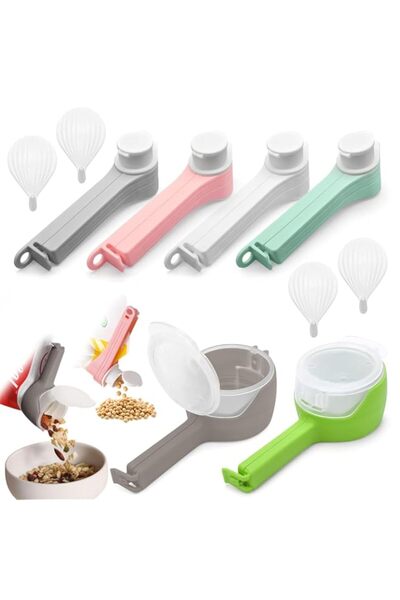 Generic Food Bag Sealing Clips, Snack Sealing Clips with Pour Spouts,Kitchen ...