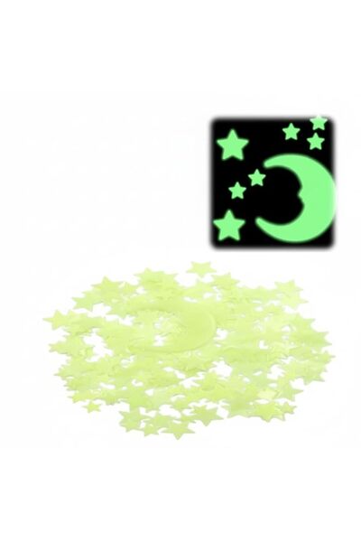 Generic Brand 201 Pcs Glow in the Dark Stars Wall Stickers for Kids, 3D Lumin...