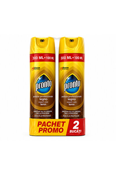 Pronto Spray Classic pentru Mobilier din Lemn, Expert Care, Pachet Promo 2 Bu...