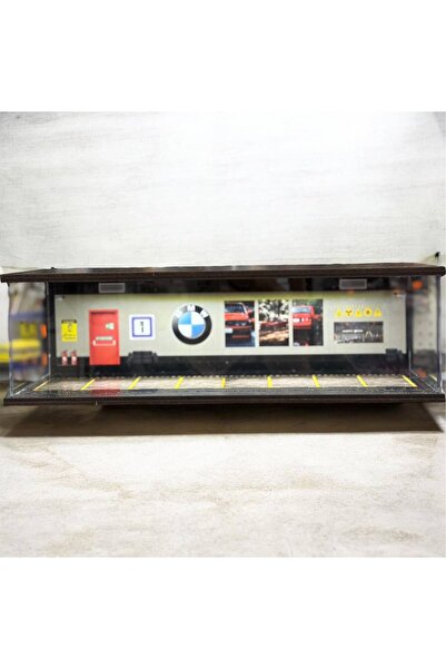 HOT WHEELS BMW V2 Diorama Garaj 1/64 Ölçek 8, LED Işıklı USB Kablolu Model Ar...
