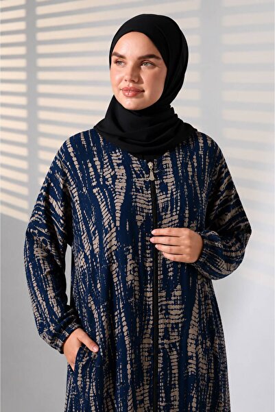 ÖNE BUTİK Women's Viscose Prayer Dress with Zippered Pockets Li̇kapa