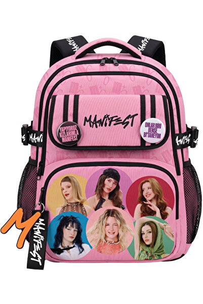 MANİFEST Lisanslı Toz Pembe Collection Okul Sırt Çantası