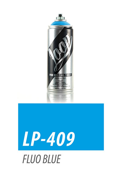 Loop Lub Colors Spray Paint 400ml - Fluorescent Blue 409