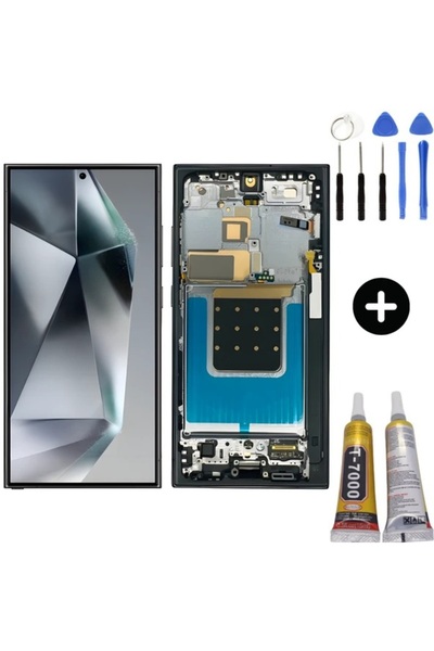 Generic Brand Samsung S24 Ultra Compatible Screen Talı Oled (Gold) +