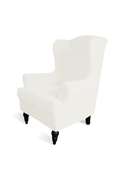 Generic Easy-Going Stretch Wingback Chair Sofa Slipcover 1-Piece Sofa Cover F...