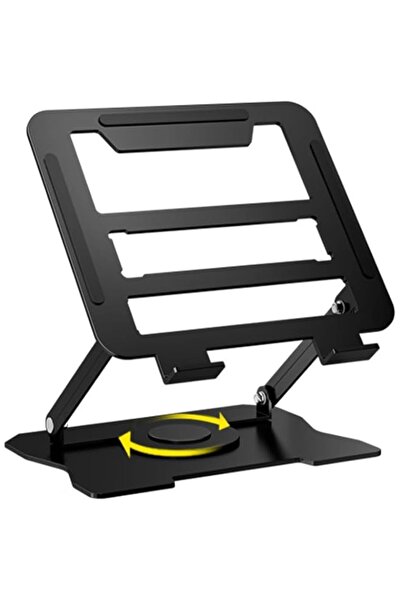 Generic Adjustable Laptop Stand for Desk, 360° Rotating Folding Metal Base, P...