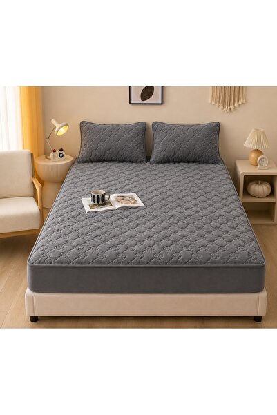 CHIRASO Set Topper pentru saltea CHIRASO, Catifea Matlasata, ELASTIC 160x200c...