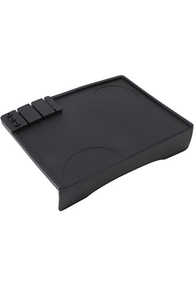 OEM Covoraș pentru tasarea cafelei, din silicon moale, antiderapant, negru, 1...