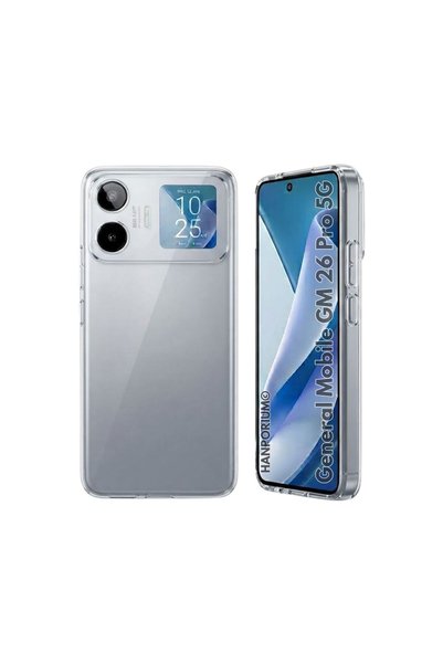 HANPORIUM حافظة سيليكون متوافقة مع جهاز General Mobile GM 26 Pro، غطاء مرن بل...