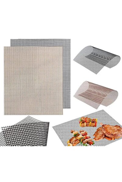 Generic 4 Pack BBQ Grill Mesh Mat, Reusable Barbecue Cooking Pads, Non Stick ...