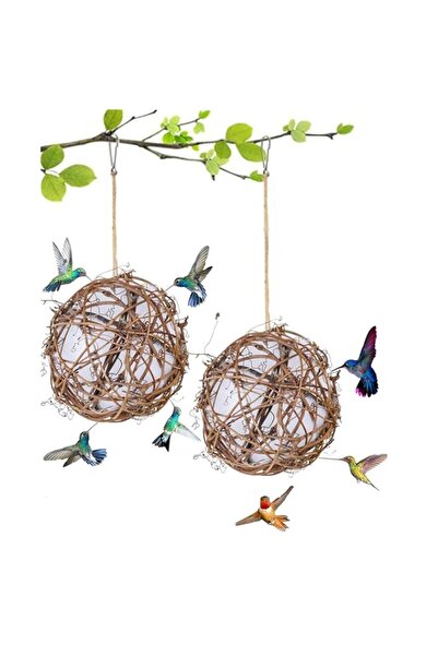 Generic 2PCS Handmade Birdhouse and Birdhouse Materials,2024 New Bird Nesting...