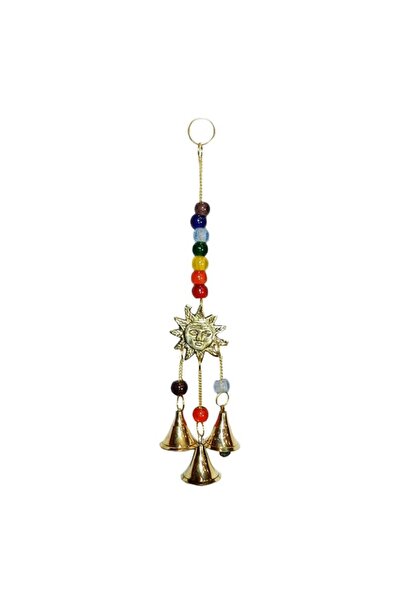 Generic Antique Metal Sun Face Windchime Church Bells Door Hanging for Home a...