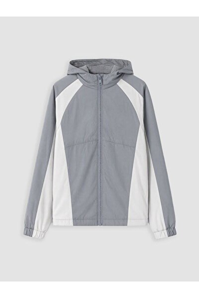 LC Waikiki Lcw Kids Gray Boy's Windbreaker Coat