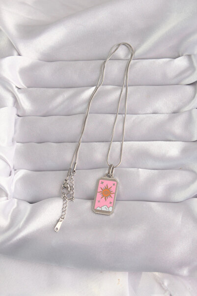online kapsulavm avm alışveriş 316L Steel Silver Color Pink Enamel Sun Model ...