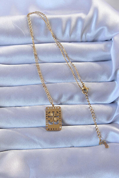 online kapsulavm avm alışveriş 316L Gold Color Engraved Clover Model Vintage ...