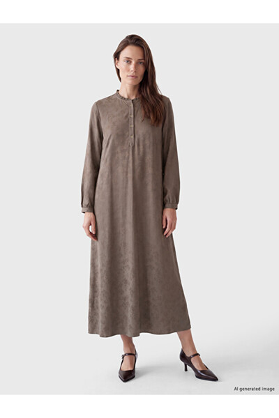 LC Waikiki I Ruffled Zero Roba Collar Embroidered Dress from Freezen Store