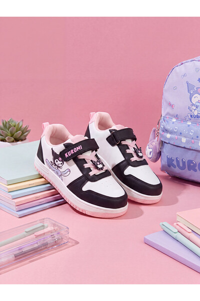 LC Waikiki Black Kuromi Printed Girl's Sports Shoes