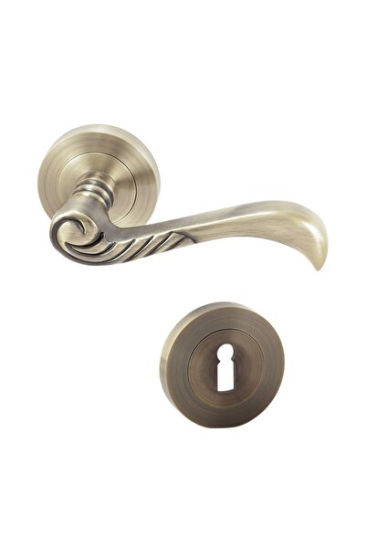 OEM Maner cu rozeta rotunda pentru usa lemn, Aleppo Gato BB(K) RR55AB, zamac,...