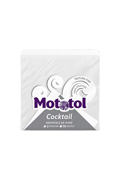OEM Servetele de masa Mototol Cocktail, alb, 2 straturi, 24 x 24 cm, 50 buc /...
