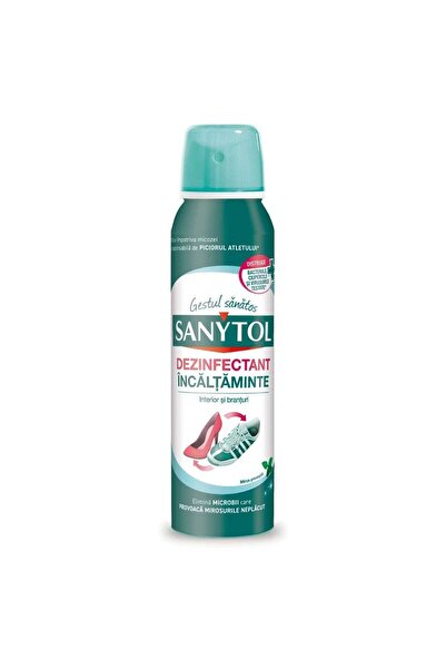 OEM Σανυτόλ απολυμαντικό παπουτσιών, μέντα, 150 ml