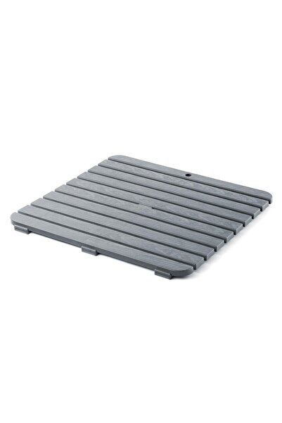 OEM Platforma dus / baie, gri metalizat, 55 x 55 cm