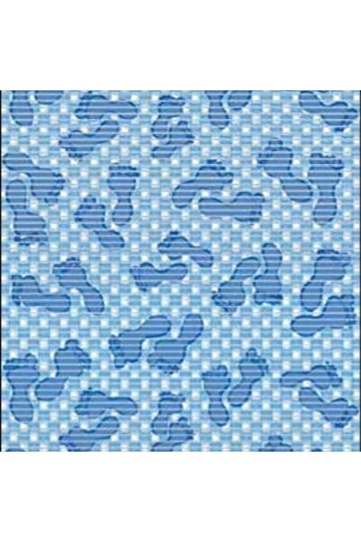 OEM Aquanova 550A bath mat, non-slip, patterned with paws, blue, 65 cm