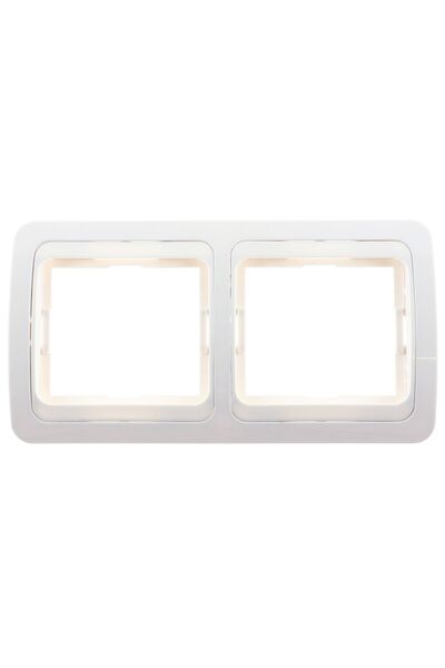 OEM Comtec MF0012-06059 рамка, 2 позиции, бяла, за контакт/ключ