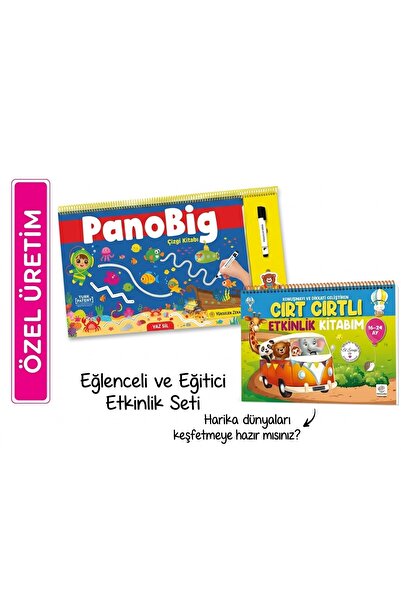 yükselen zeka PanoBig Çizgi Kitabı Ve Cırt Cırtlı Etkinlik Kitabım Seti - Yaz...