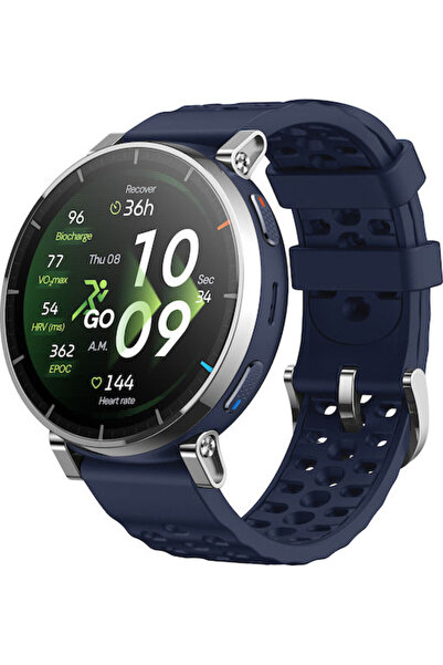 Amazfit Έξυπνο ρολόι Active 3 Premium από ανοξείδωτο ατσάλι 45mm, αδιάβροχο, ...