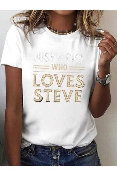 NOURAM Casual T-Shirt Crew Neck-Shirt Women Featuring Print That Expresses A ...