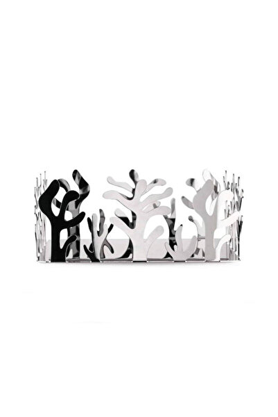 Alessi Μεταλλική Γκρι Θήκη Χαρτοπετσετών 20.5x20.5x8.3εκ.