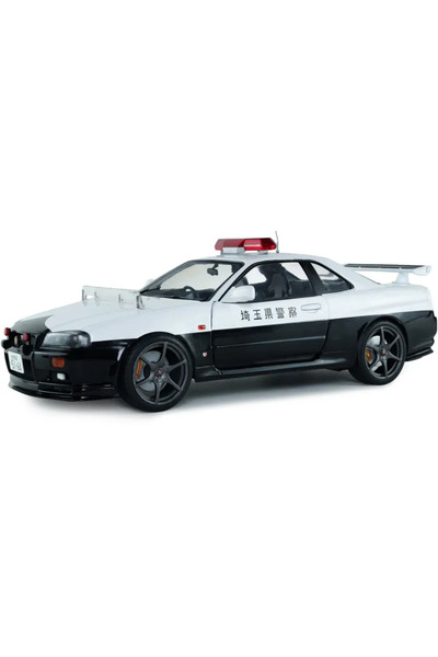 Solido Sigilat- Nissan Skyline GT-R (BNR34) JAPANESE POLICE- Scara 1:18-
