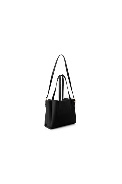 OEM Lucky Bees women's tote bag, 100% polyvinyl leather, 32x13x27 cm, 2 inter...