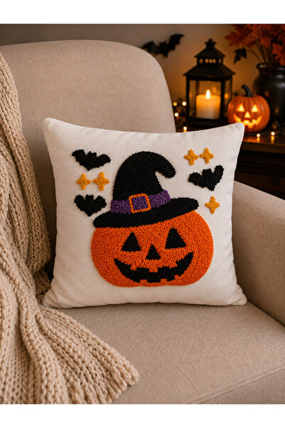 CK DESİNG Halloween Punch Throw Pillow 40X40 cm |   Halloween Decorative Thro...