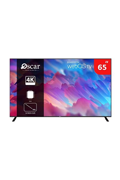 Oscar تلفزيون ذكي UHD 4K مقاس 65 بوصة - نظام WebOS - طراز OS65PW4KM