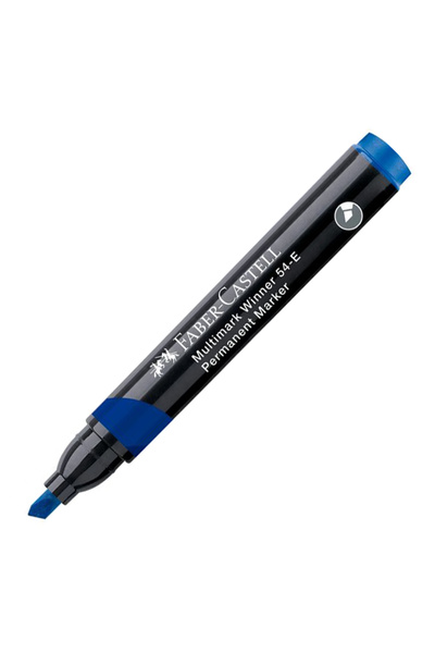 Faber Castell Marker permanent albastru varf tesit multimark winner 54 2024 fc