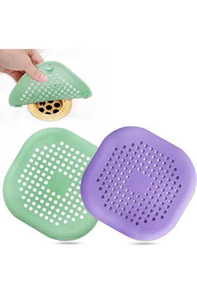 GENERAL Square Silicone Hair Catcher Drain Cover with Suction Cup Easy Instal...