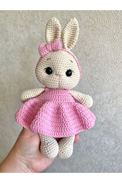 ayta kids clothing toys Amigurumi organik elbiseli tavşan