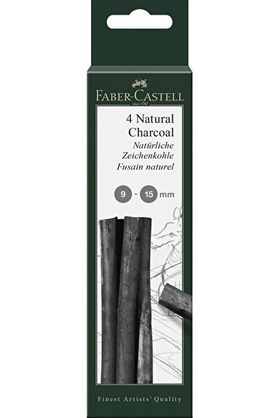 Faber Castell Cutie 4â bucati carbune pitt monochrome 9-15 mm faber-castell