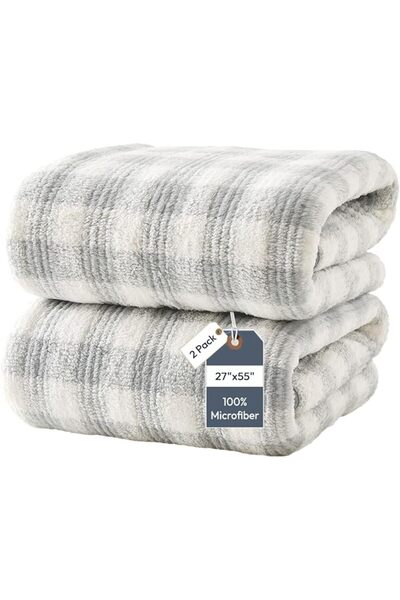 JML Jml Microfiber Jumbo Bath Towel, 2 Pack (35"X70"), Big and Soft, Super Ab...
